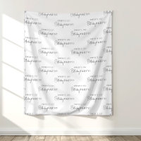Minimalist Neutral Birthday Party Step And Repeat