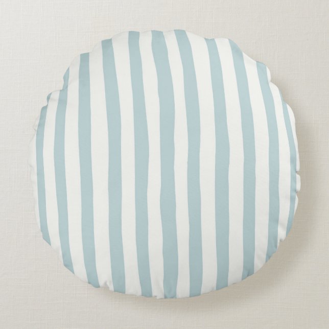 Minimalist Neutral Boho Baby Design Round Cushion (Front)