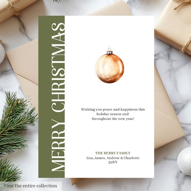 Minimalist Neutral Christmas Greeting Card Design (Minimalist Neutral Christmas Greeting Card Design)