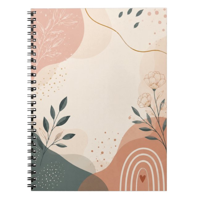 Minimalist Neutral Rainbow Journal (Front)