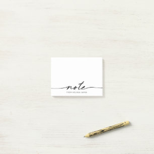 Minimalist Note Script Post-it Notes