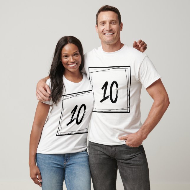Minimalist Number 10 T-Shirt (Unisex)