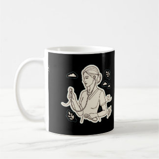Minimalist Nurse Line Art Design - Healthcare Hero Coffee Mug