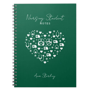 Minimalist Nursing Student Personalised Study Notebook