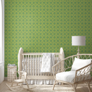 Minimalist Ogee Rising Sun Fans Bright Sunny Wallpaper