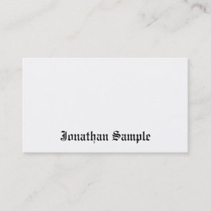 Minimalist Old Classic Text Nostalgic Look Trendy Business Card