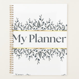 Minimalist Olive Branch "My Planner" Planner