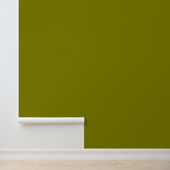 Minimalist olive green solid plain modern elegant wallpaper (Application)