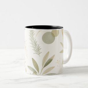 Minimalist Olive & Rosemary Botanical Mug