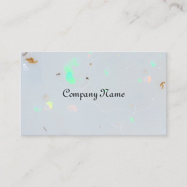 Minimalist opal stone business card (Front)