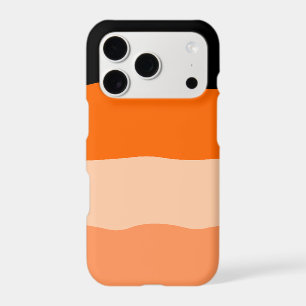 Minimalist Orange and Black Wavy Stripes