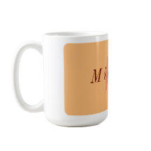 Minimalist Orange and Dark Red Initial 