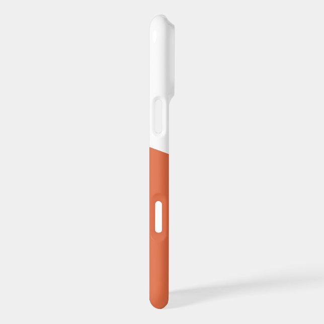 Minimalist Orange and White Phone Case (Right Side)