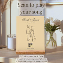 Minimalist Our Song QR Code Anniversary Gift