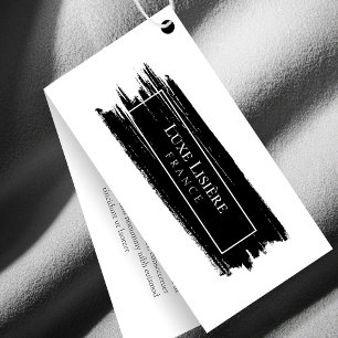 Minimalist paint stroke QR Code Hang tags