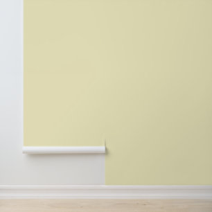 Minimalist pale lemon chiffon solid plain elegant wallpaper