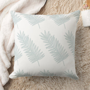 Minimalist Palm Frond Leaves Pattern Cushion