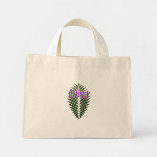 Minimalist Palm Leaf “Artistic” Tiny Tote Bag – Ec