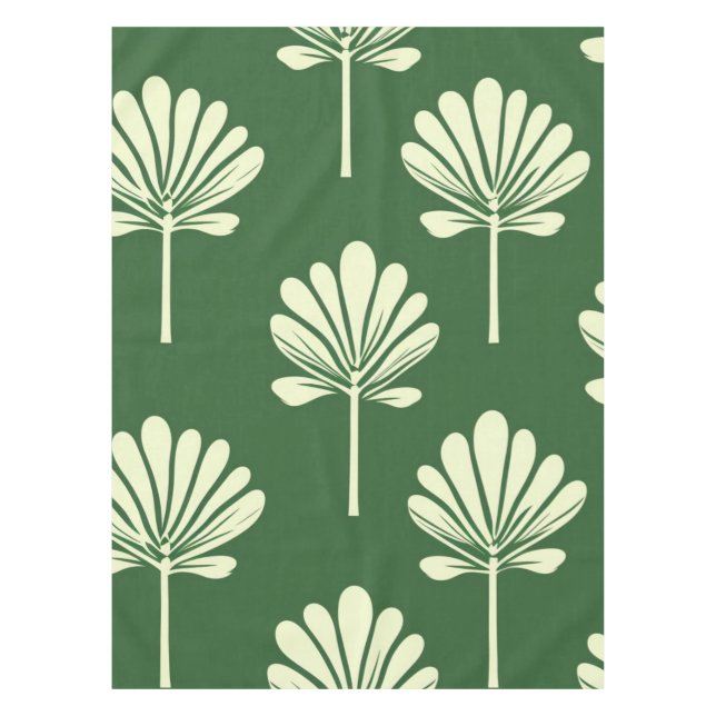 Minimalist palm pattern - "Silent power" Tablecloth (Front)