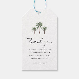 Minimalist Palm Trees wedding Gift Tags