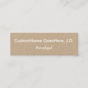Minimalist Paralegal Business Card