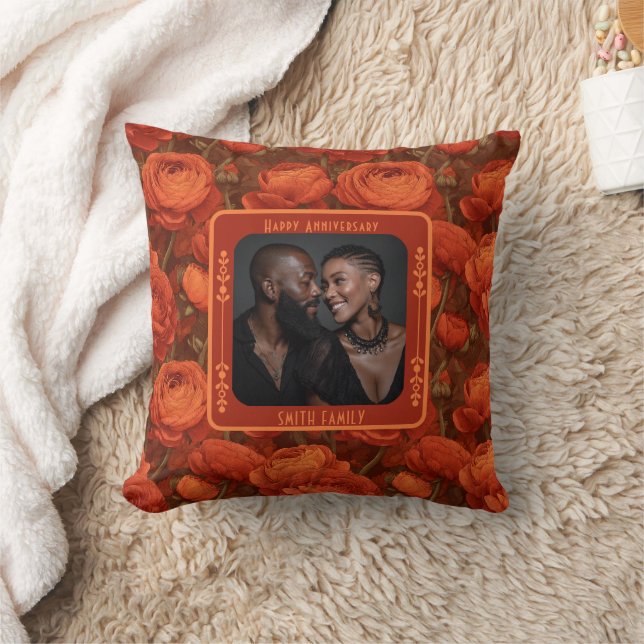 Minimalist Parents Relationship Throw Pillow  (Blanket)