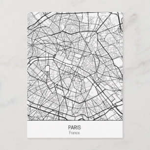 Minimalist Paris France Postcard