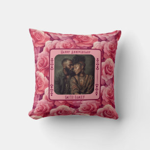Minimalist Partners Wedding Throw Pillow  