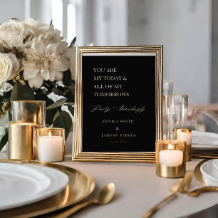 Minimalist Party Accordingly Wedding Welcome Sign