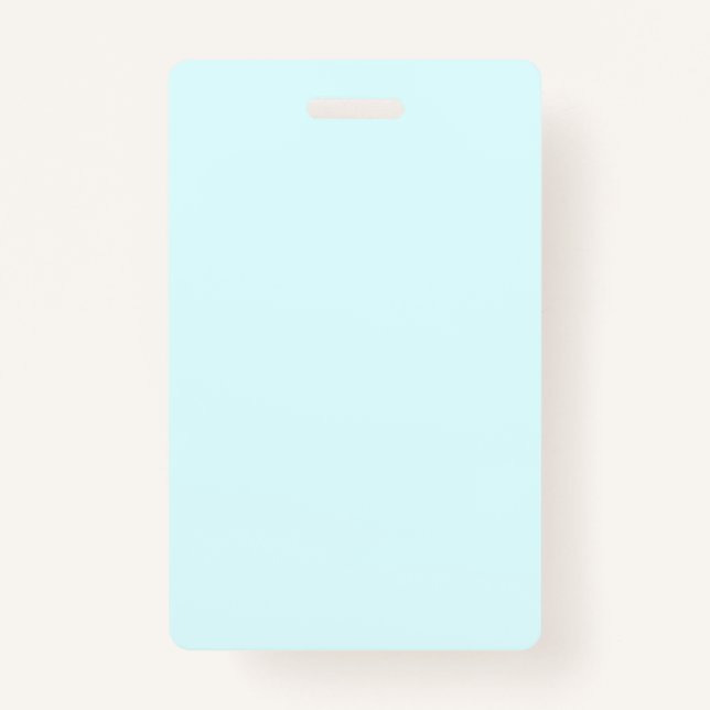 Minimalist Pastel Blue ID Badge (Front)