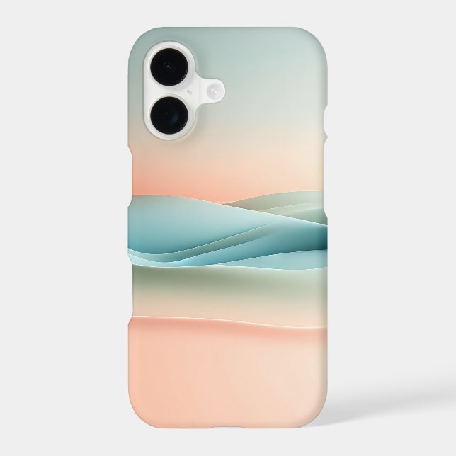 Minimalist Pastel Gradient Waves - Abstract Modern (Back)