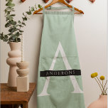 Minimalist Pastel Mint Personalised Name Apron<br><div class="desc">Minimalist Pastel Mint Personalised Name</div>
