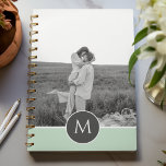 Minimalist Pastel Mint Personalised Name & Photo Planner<br><div class="desc">Minimalist Pastel Mint Personalised Name & Photo</div>