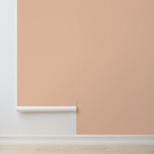 Minimalist pastel peach plain solid colour elegant wallpaper