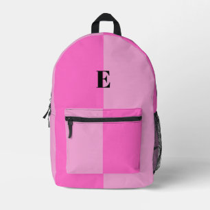 Minimalist Pastel Pink Custom Name Backpack