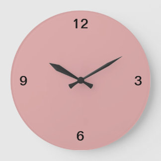 Minimalist. Pastel Pink. Large Clock