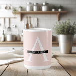 Minimalist Pastel Pink Personalised Name Coffee Mug<br><div class="desc">Minimalist Pastel Pink Personalised Name</div>