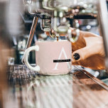 Minimalist Pastel Pink Personalised Name Espresso Cup<br><div class="desc">Minimalist Pastel Pink Personalised Name</div>