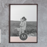 Minimalist Pastel Pink Personalised Name & Photo Poster<br><div class="desc">Minimalist Pastel Pink Personalised Name & Photo</div>