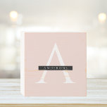 Minimalist Pastel Pink Personalised Name Wooden Box Sign<br><div class="desc">Minimalist Pastel Pink Personalised Name</div>