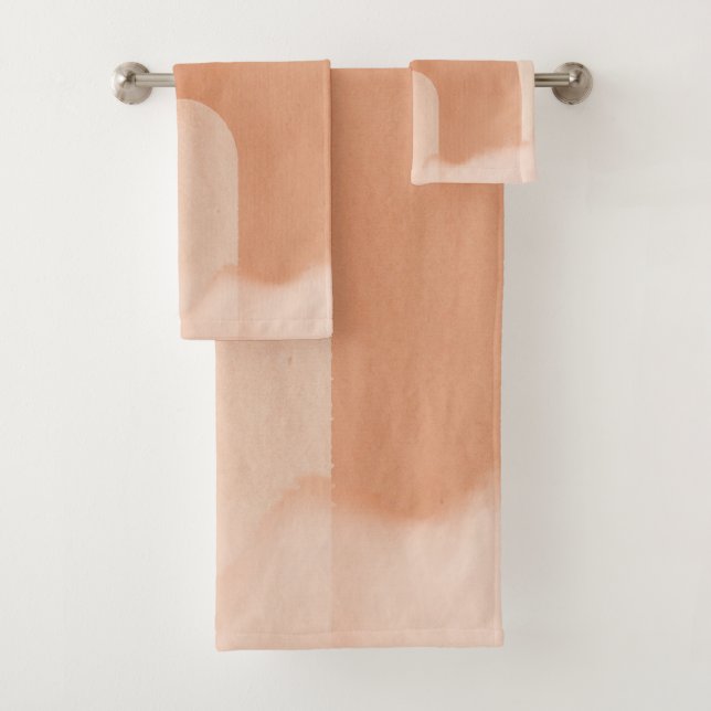 Minimalist Pastel Rainbow  Bath Towel Set (Insitu)