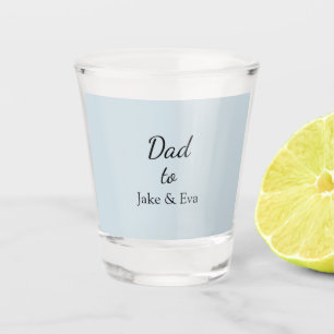 Minimalist Pastel Shot Glass Father's Day Gift