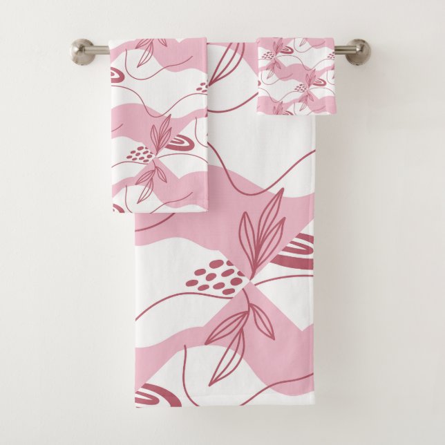 Minimalist Pattern Bath Towel Set (Insitu)