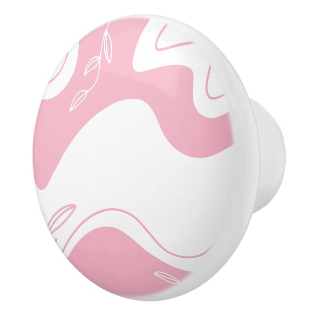 Minimalist Pattern  Ceramic Knob (Right)