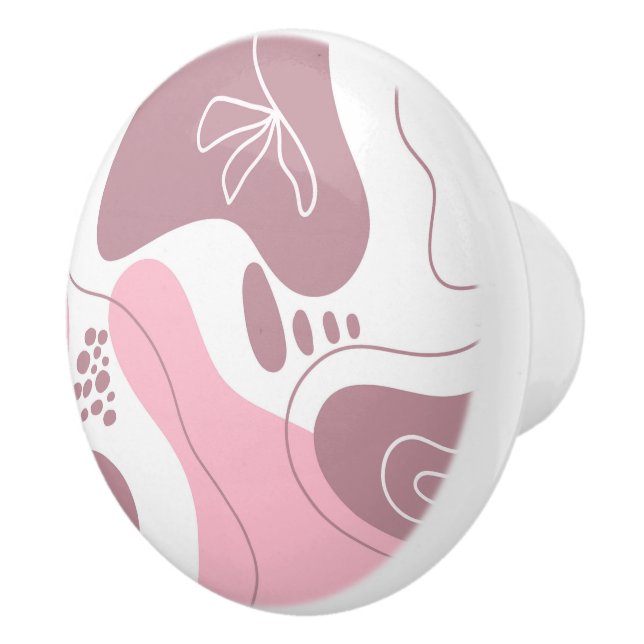 Minimalist Pattern  Ceramic Knob (Right)