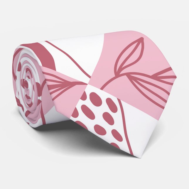 Minimalist Pattern Neck Tie (Rolled)