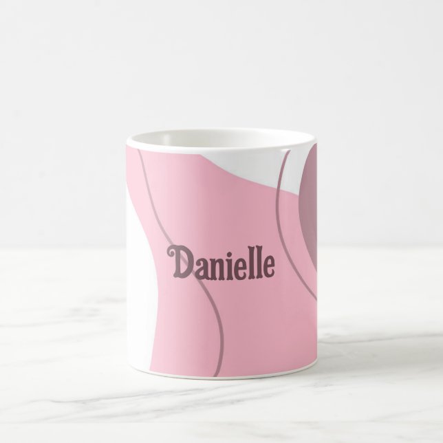 Minimalist Pattern Personalised Coffee Mug (Center)