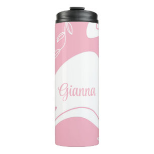 Minimalist Pattern Personalised Thermal Tumbler