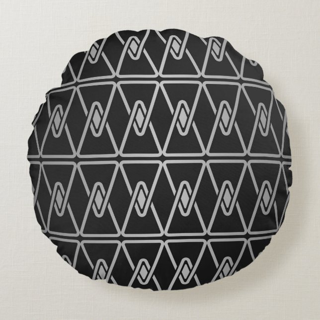 minimalist pattern round cushion (Front)