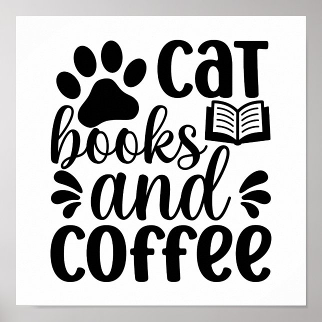 Minimalist Paw Print & Book Graphic Quote (Front)